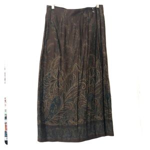 Vintage chic Ruff Hewn Petite floral wrap skirt